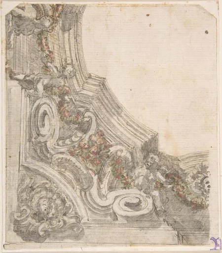 Design for the Decoration of the Corner of a Ceiling