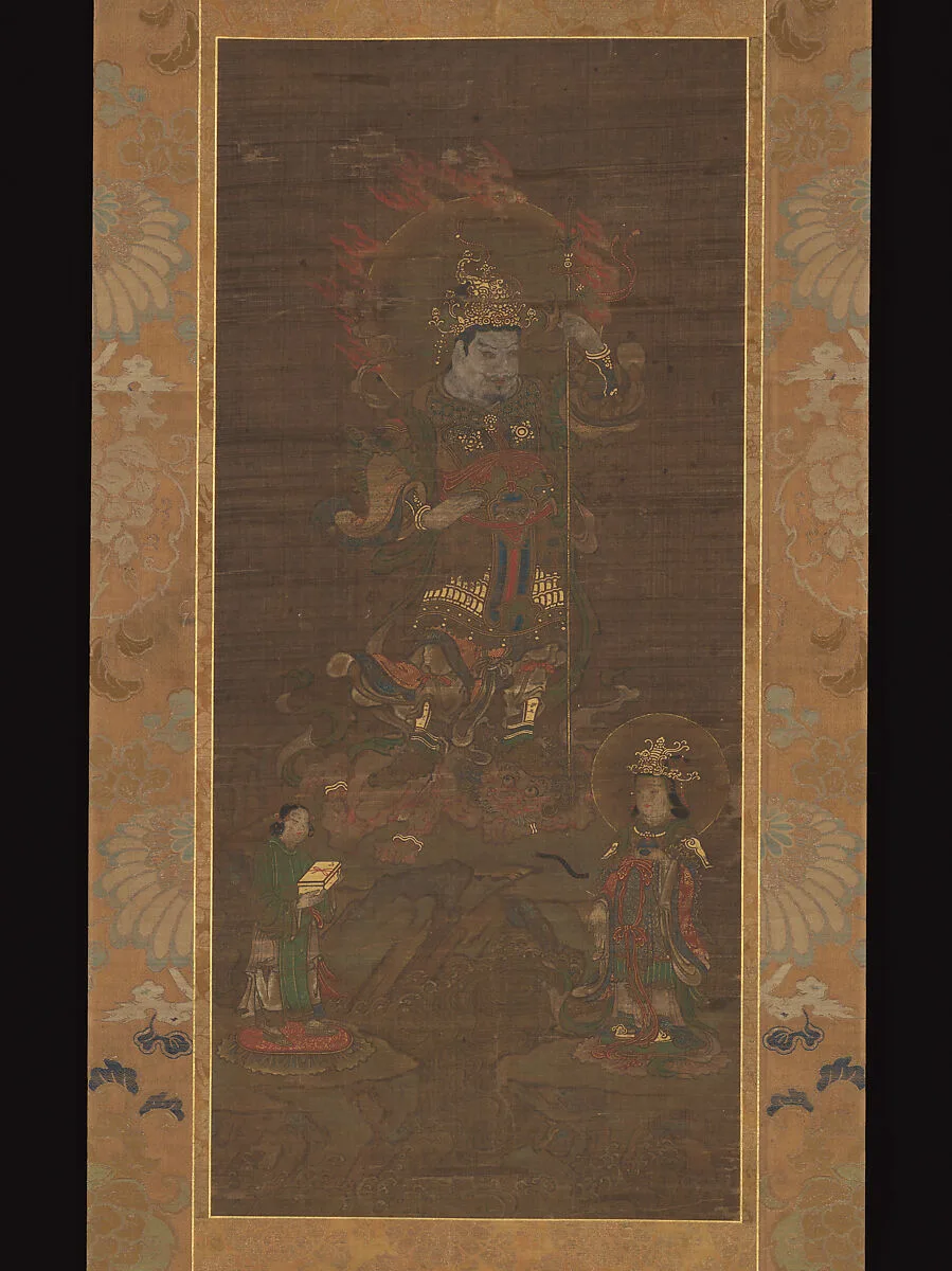 鞍馬山曼荼羅・毘沙門天三尊像図|Mount Kurama Mandala: Bishamonten Triad — Unidentified
