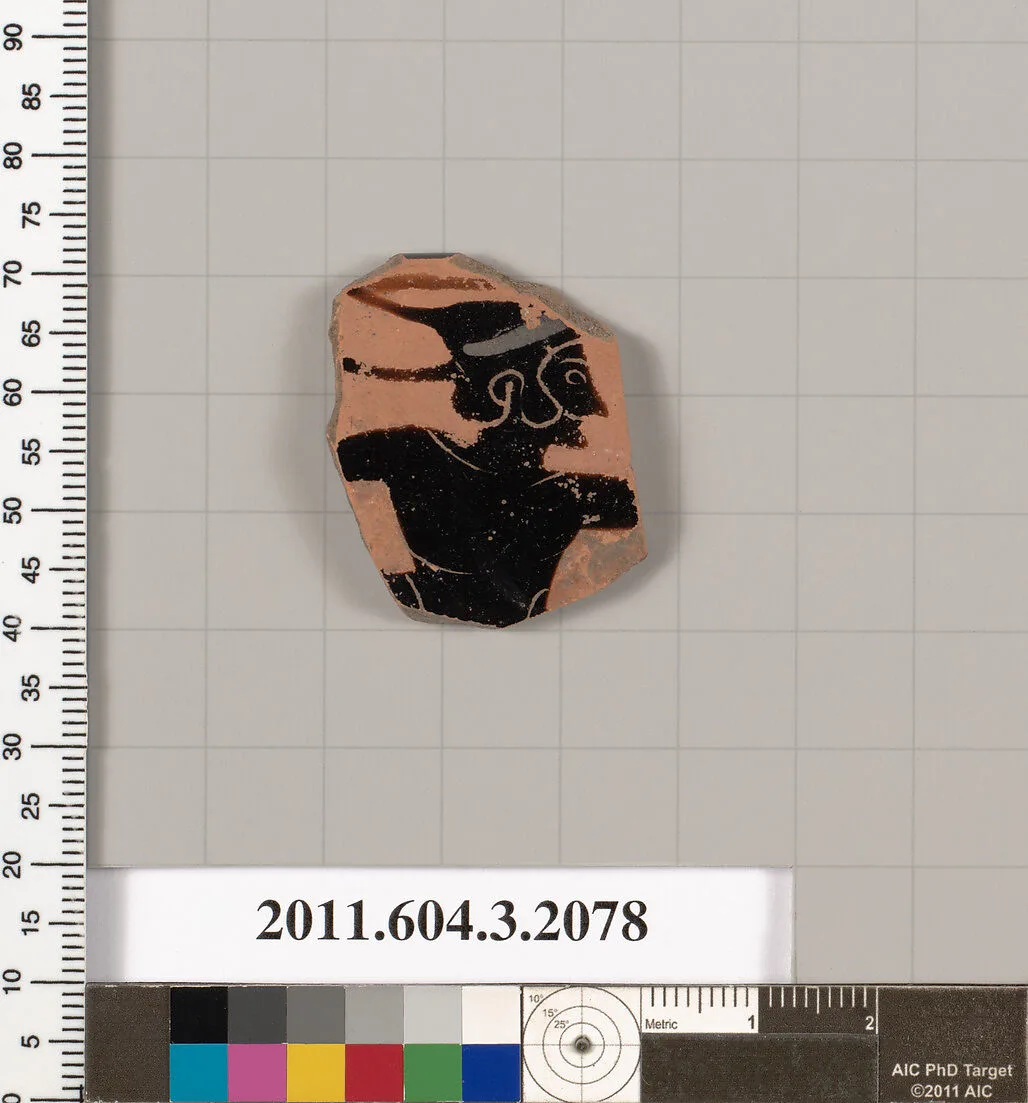 Terracotta rim fragment of a kylix (drinking cup) — Unknown