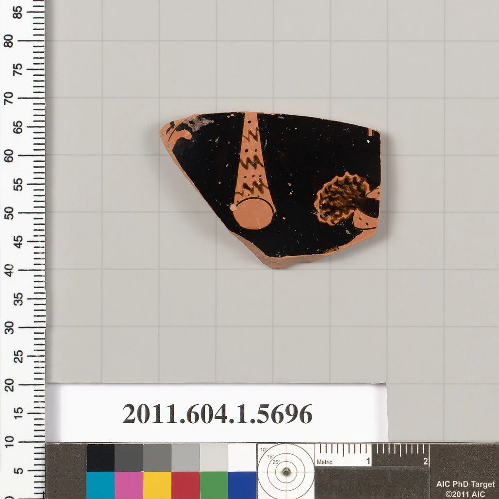 Terracotta fragment of a kylix (drinking cup) — Unknown