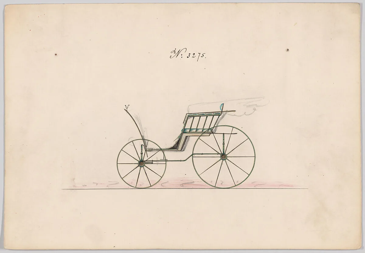 Design for Pony Phaeton, no. 3275 — Brewster & Co.