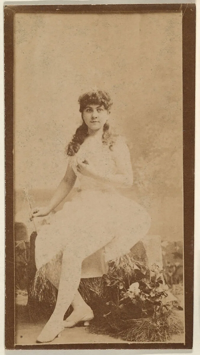 Seated actress, from the Actresses series (N668) — Unknown