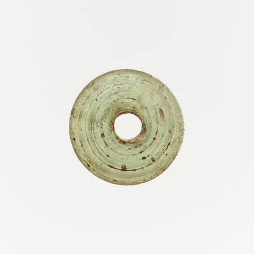 Glass spindle whorl