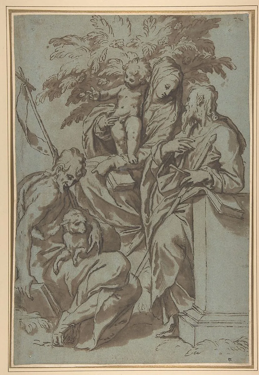 Virgin and Child with Saint John the Baptist and Saint Paul — Paolo Farinati