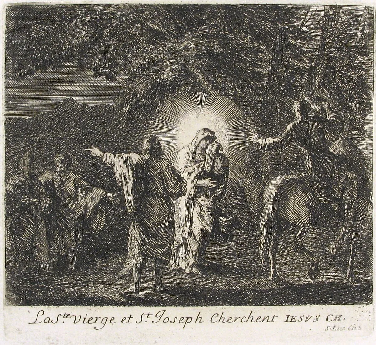 Virgin and St. Joseph Searching for Christ — Joseph François Parrocel