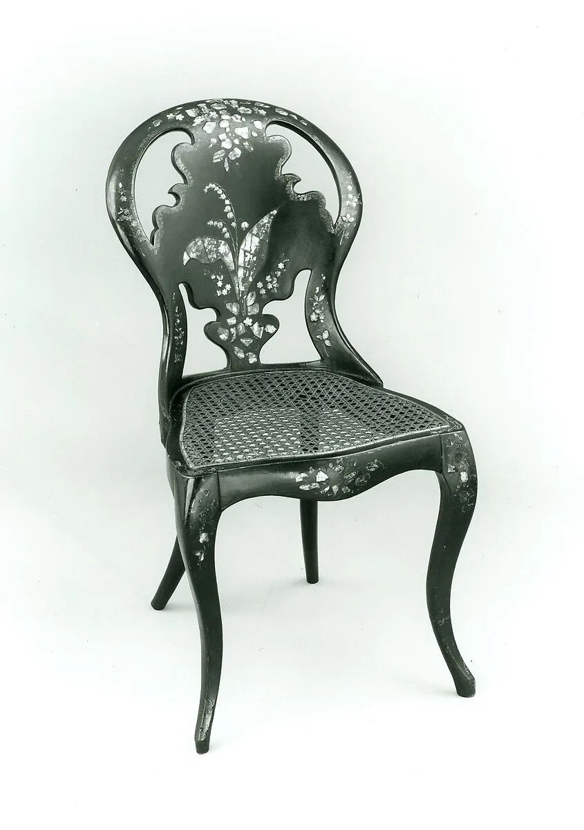 Papier-mâché side chair — Unknown