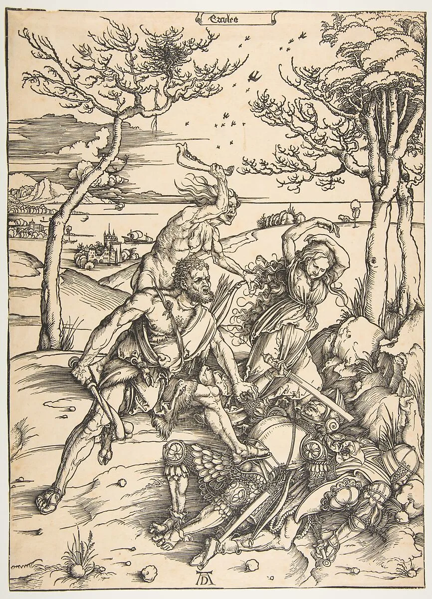 Hercules Conquering the Molionide Twins — Albrecht Dürer