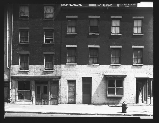 [Brick Buildings on Waterfront, James Slip, New York City]