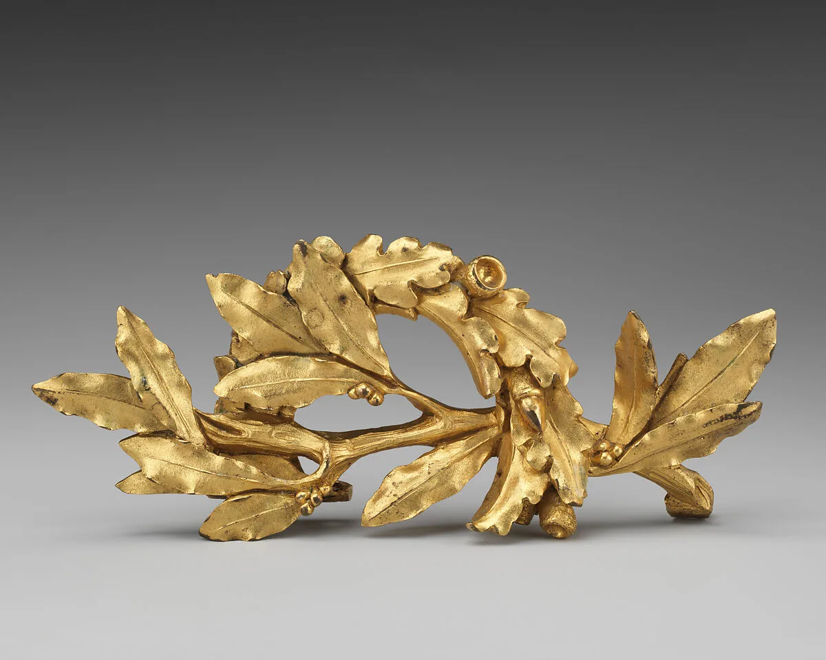 Wreath consisting of laurel and oak branches — Unknown
