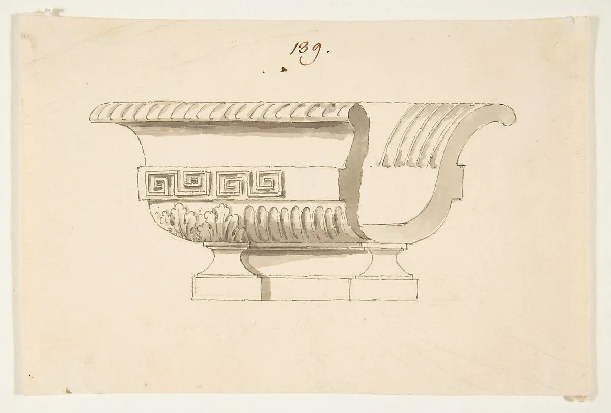 Design for a Vessel — Anonymous, French, 18th century
