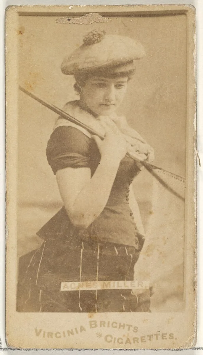Agnes Miller, from the Actors and Actresses series (N45, Type 1) for Virginia Brights Cigarettes — Allen & Ginter