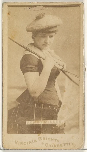 Agnes Miller, from the Actors and Actresses series (N45, Type 1) for Virginia Brights Cigarettes