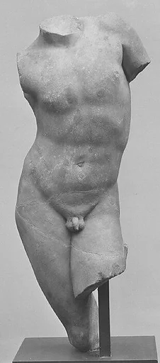 Marble torso of a youth