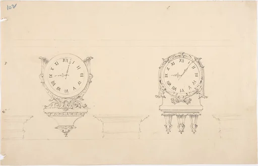 Design for Two Clocks and Three Brackets