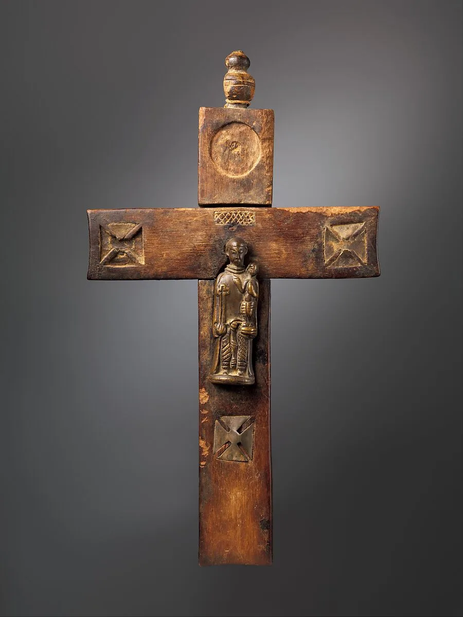 Cross with Saint Anthony of Padua — Kongo artist