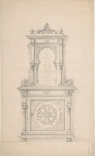 Design for a Cabinet in Moorish Style