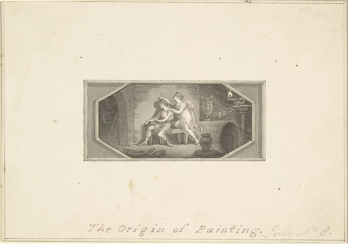 The Origin of Painting — Edward Francis Burney