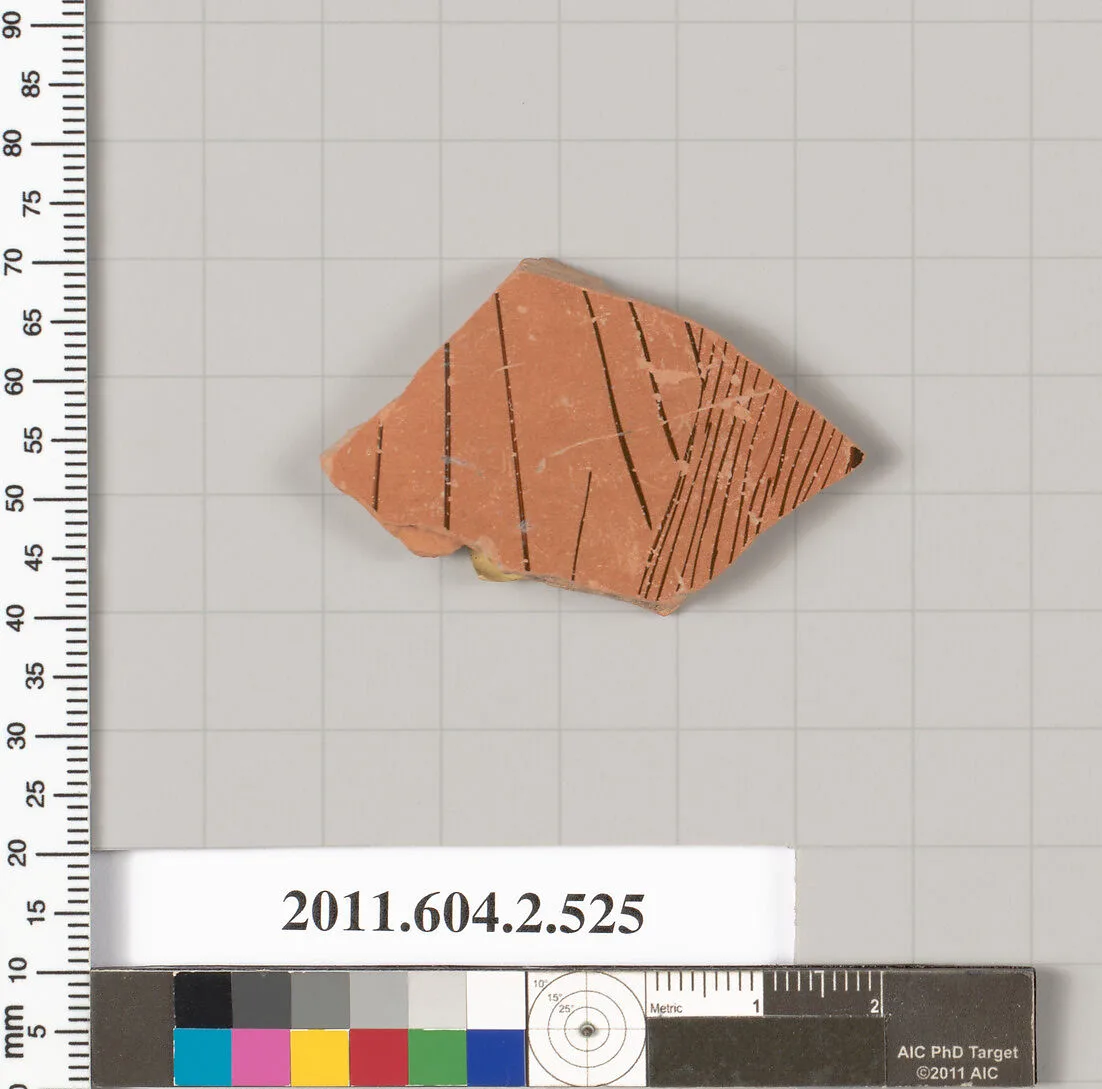 Terracotta fragment of a column-krater (bowl for mixing wine and water) — Unknown