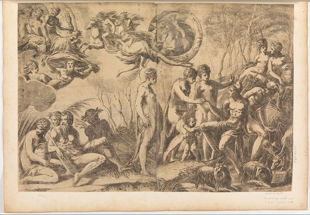 The Judgment of Paris — Andrea Schiavone (Andrea Meldola)