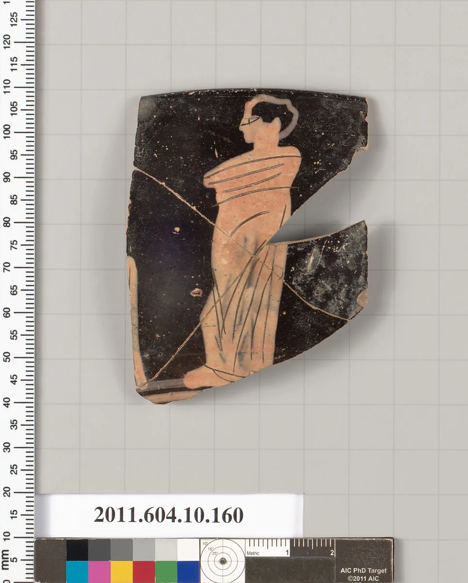Terracotta fragment of a skyphos (deep drinking cup) — Unknown