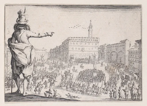 Une Fête sur la Place de la Signoria a Florence (A Festival on the Piazza della Signoria in Florence), from Les Caprices Series A, The Florence Set