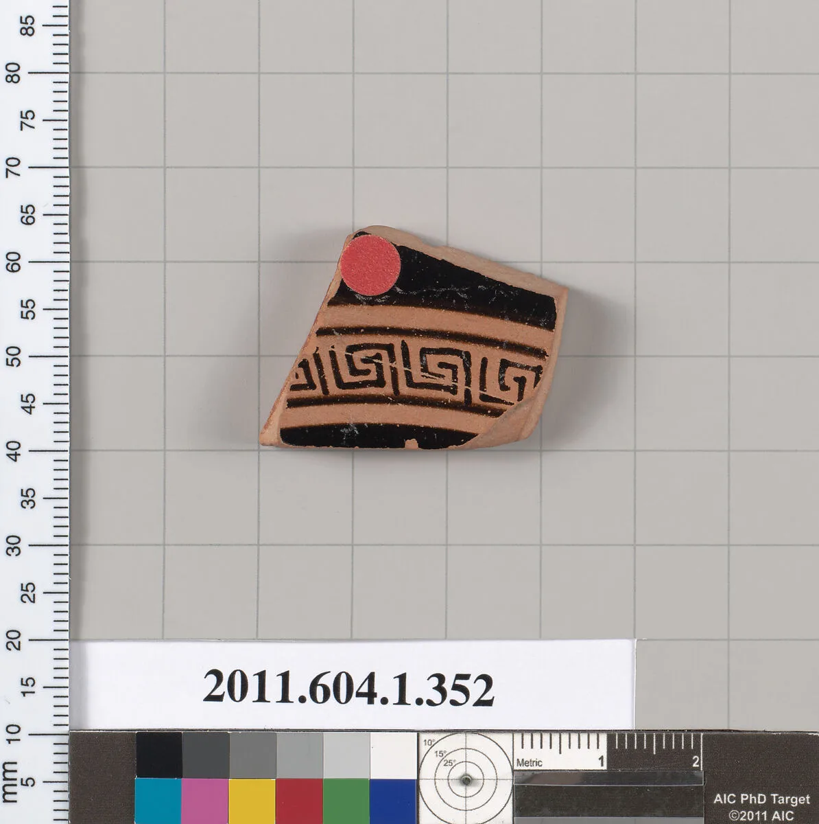 Terracotta fragment of a kylix (drinking cup) — Unknown