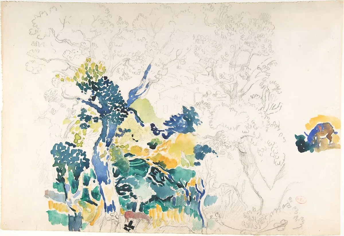 Study for "Underneath the Cork Oaks" — Henri-Edmond Cross (Henri-Edmond Delacroix)