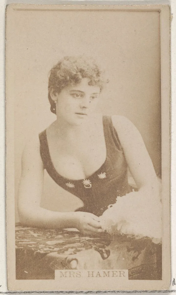 Mrs. Hamer, from the Actors and Actresses series (N45, Type 8) for Virginia Brights Cigarettes — Allen & Ginter