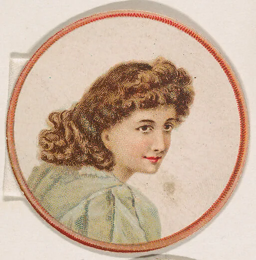 Portrait of woman, from the Novelties series (N228, Type 2) issued by Kinney Bros. — Kinney Brothers Tobacco Company