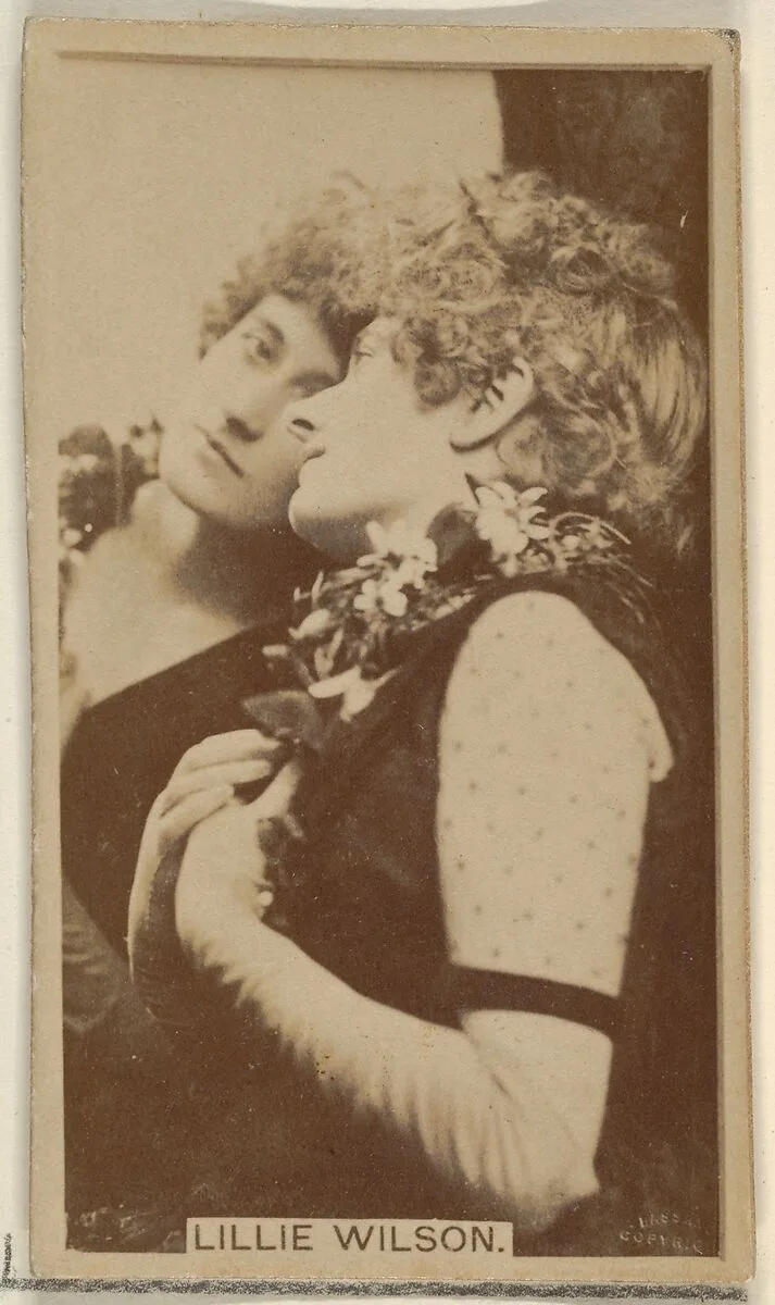 Lillie Wilson, from the Actors and Actresses series (N45, Type 8) for Virginia Brights Cigarettes — Allen & Ginter