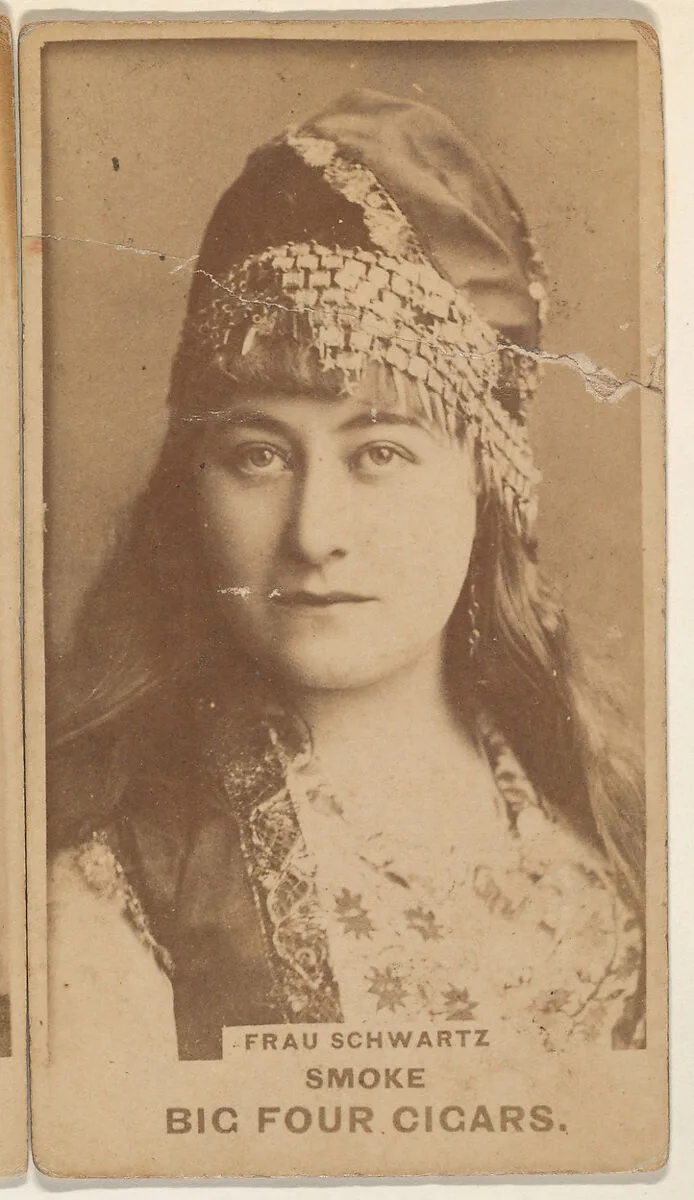 Frau Schwartz, from the Actresses series (N669) promoting Big Four Cigars — Unknown