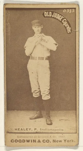 Healey, Pitcher, Indianapolis, from the Old Judge series (N172) for Old Judge Cigarettes