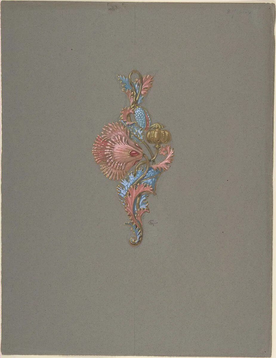 Design for a Pendant — Eugène-Samuel Grasset