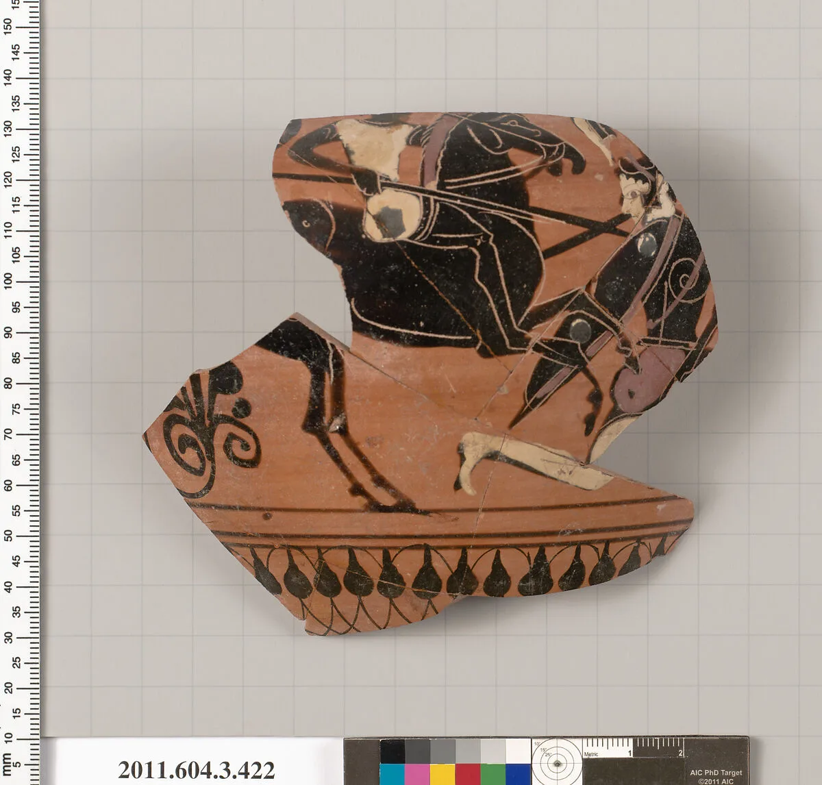 Terracotta fragment of a neck-amphora (jar) — Unknown