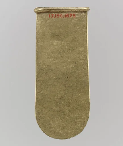 Gold Strap End (Unfinished)
