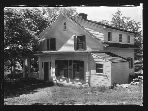 [Right Wing of Side-Gabled Greek Revival House]