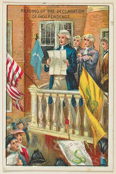 Reading of the Declaration of Independence, from the "Historical Events" series (T70), issued with Just Suits Cut Plug Tobacco — Unknown