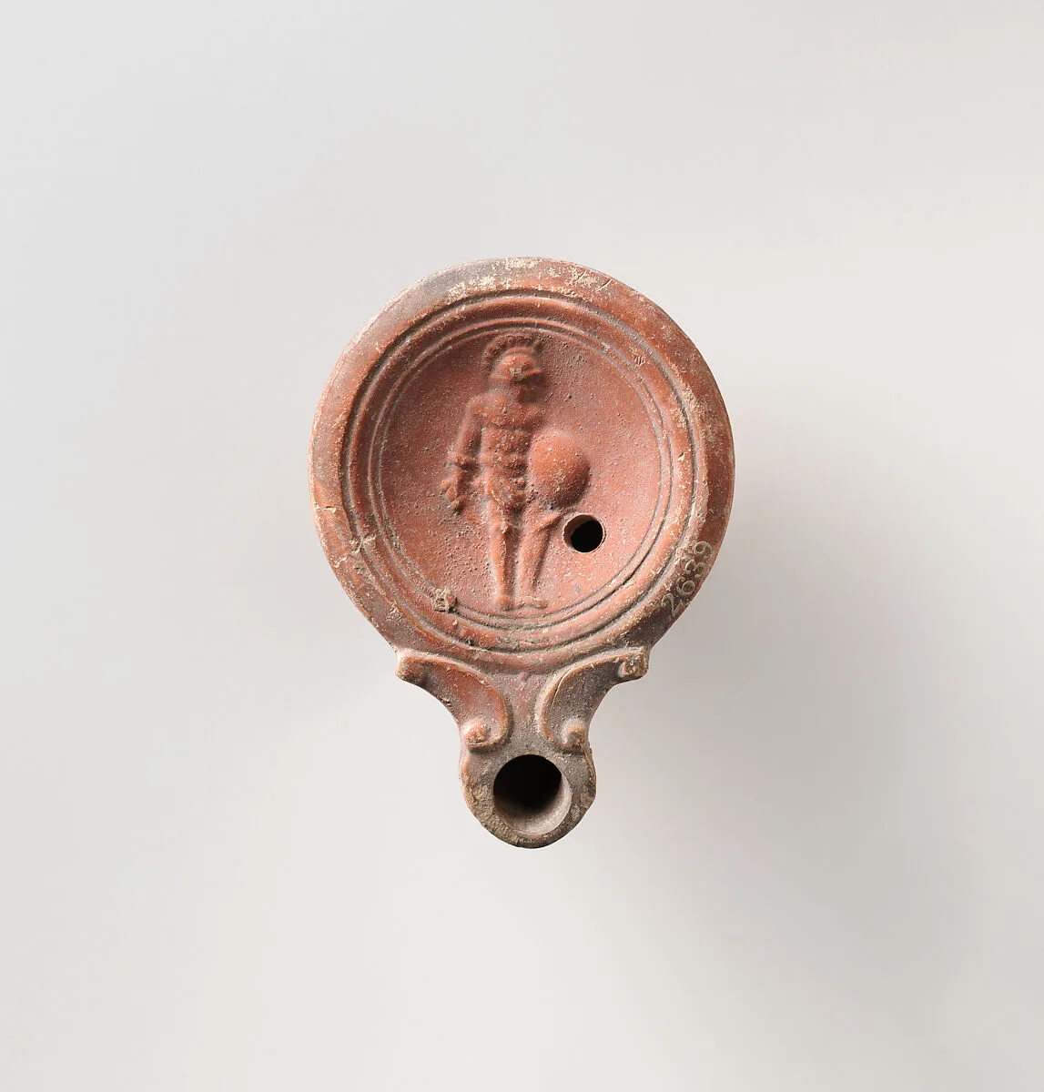 Terracotta oil lamp — Unknown