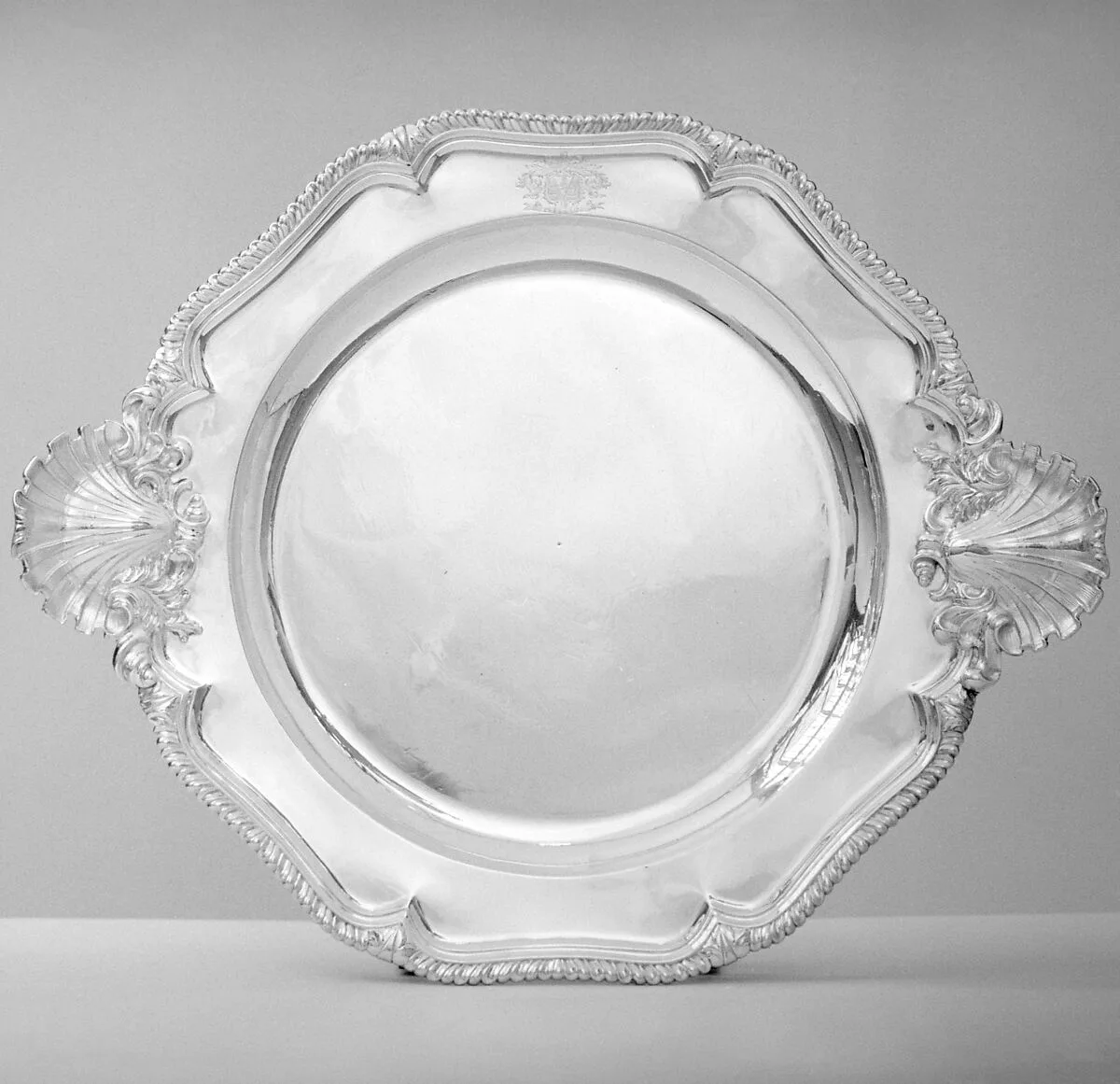 Dish (one of a graduated set of seven) — Paul de Lamerie