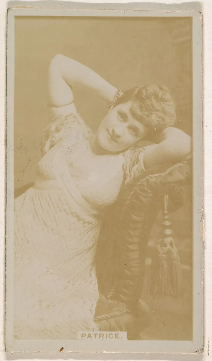 Miss Patrice, from the Actresses series (N245) issued by Kinney Brothers to promote Sweet Caporal Cigarettes — Kinney Brothers Tobacco Company
