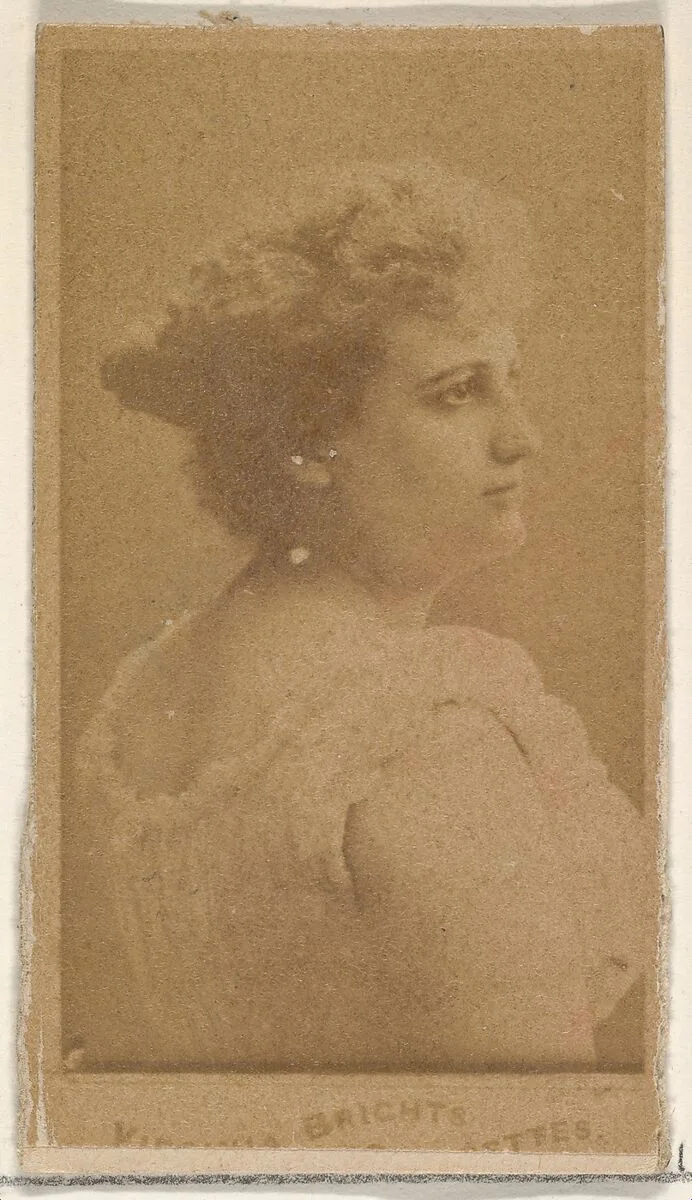From the Actors and Actresses series (N45, Type 4) for Virginia Brights Cigarettes — Allen & Ginter