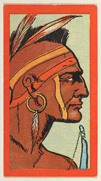 Massasoit, from the "Indian Series" (T74), issued with Burley Cubs Cigars and Sweetbriar Cigarettes by the Booker Tobacco Company — Booker Tobacco Company, Lynchburg, Virginia