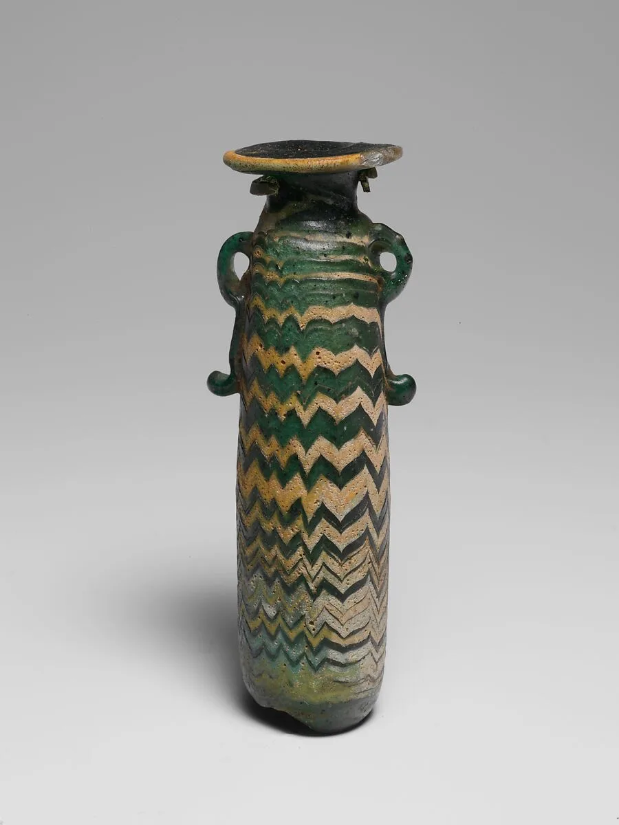 Glass alabastron (perfume bottle) — Unknown