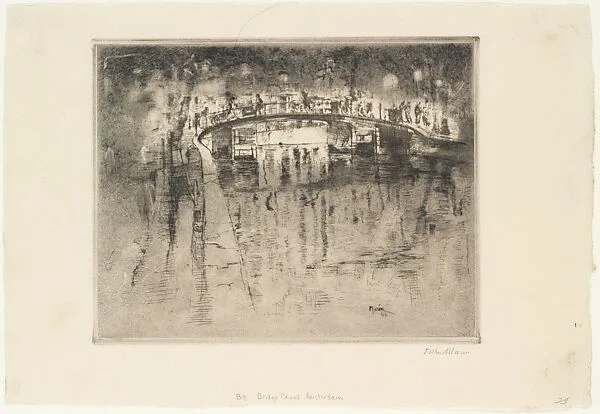 Bridge over Canal, Amsterdam — John Marin|Roullier Galleries