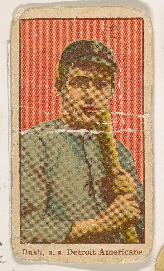 Bush, Shortstop, Detroit, American League, from the Baseball Players series (D303), issued by the General Baking Company — General Baking Company
