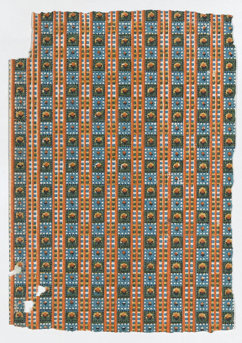 Sheet with an overall geometric pattern — Anonymous|Remondini Family