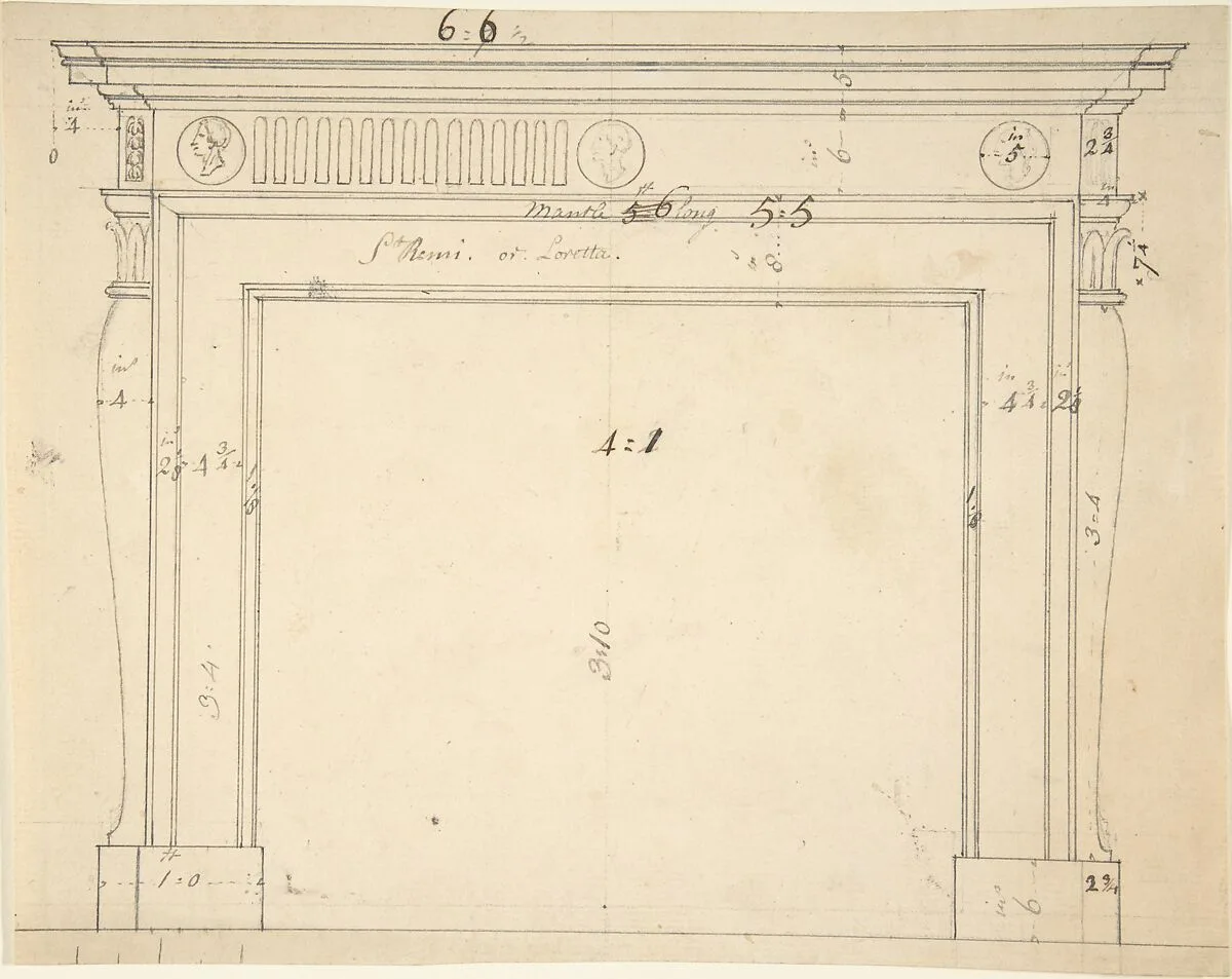 Design for a Chimneypiece — Sir William Chambers