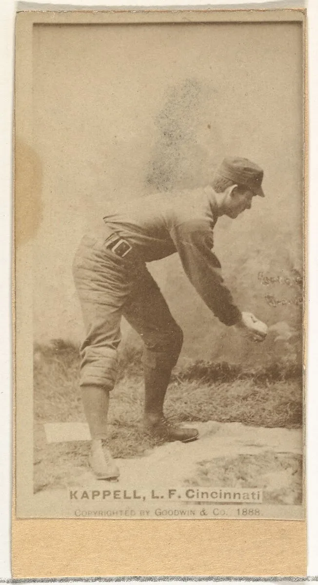 Henry "Heinie" Kappel, Left Field, Cincinnati, from the Old Judge series (N172) for Old Judge Cigarettes — Goodwin & Company