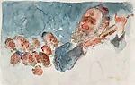 Old Klezmer and Audience — Chaim Gross
