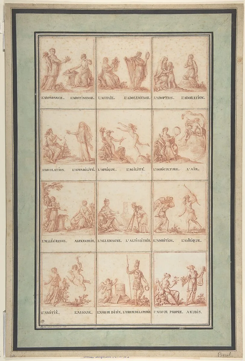 Illustrations for an Allegorical Pattern Book — Antoine Borel